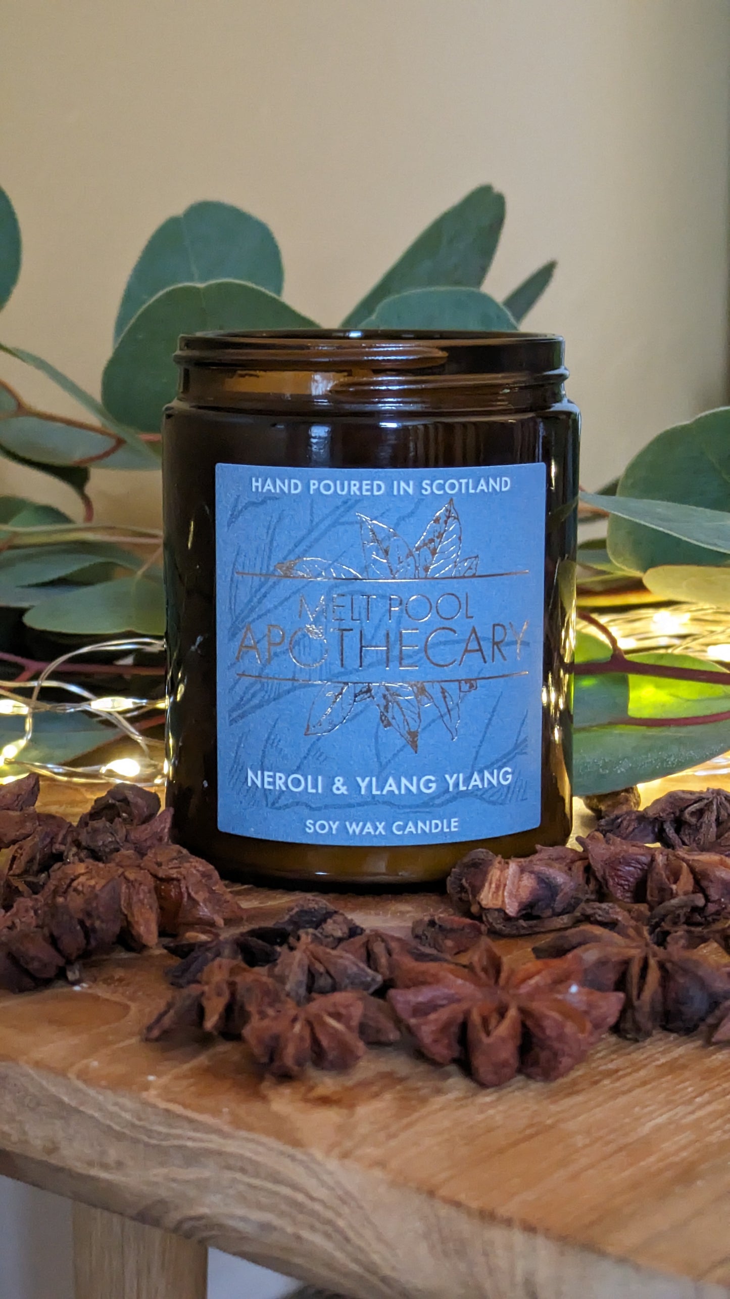 Neroli & Ylang Ylang - Medium Amber Jar Candle