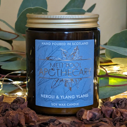 Neroli & Ylang Ylang - Medium Amber Jar Candle