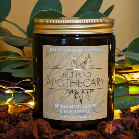 Bergamot Medium Amber Jar Candle