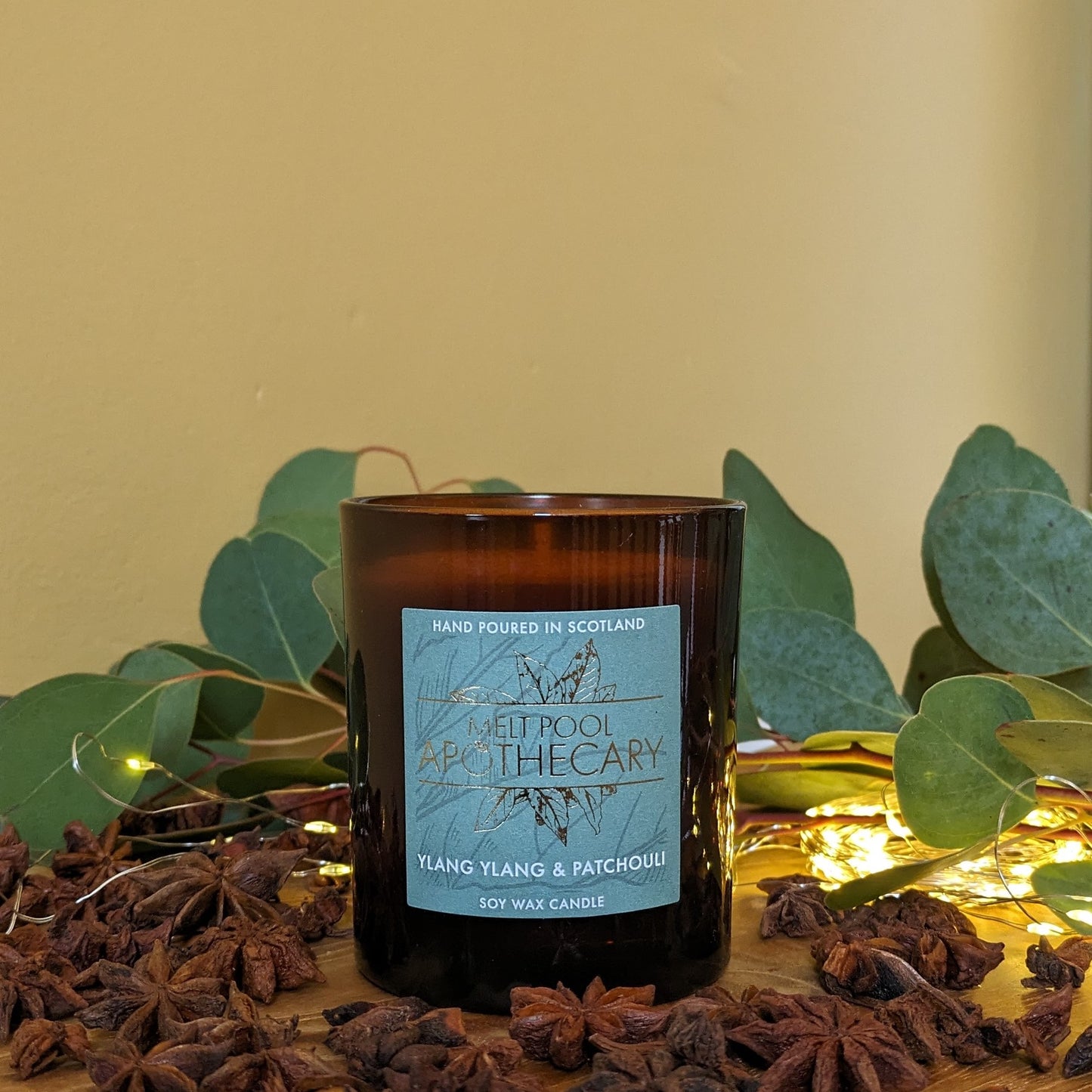 Ylang Ylang & Patchouli - Large Amber Jar Candle