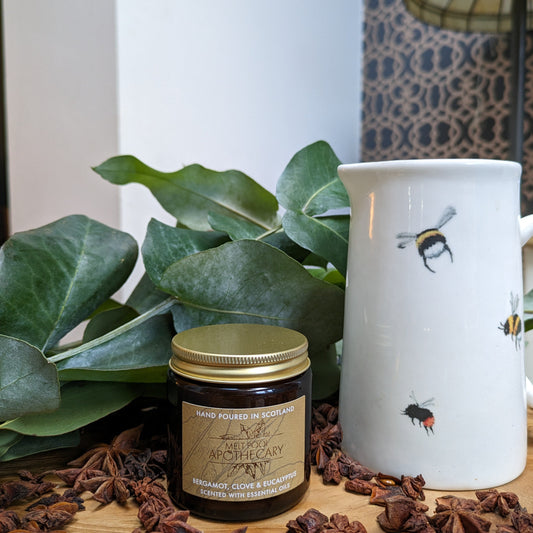 Bergamot Small Amber Jar Candle