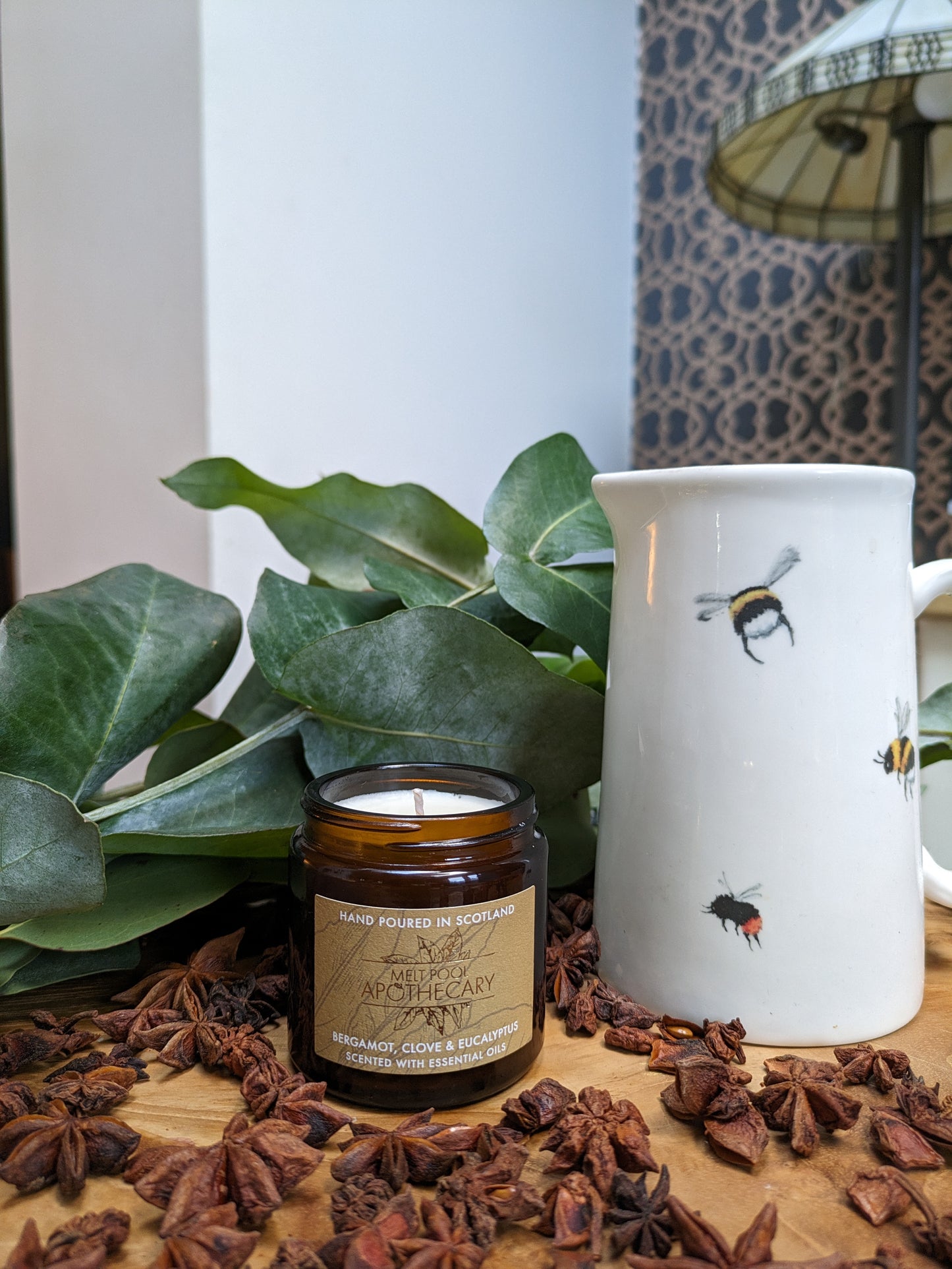 Bergamot, Clove & Eucalyptus - Small Amber Jar Candle